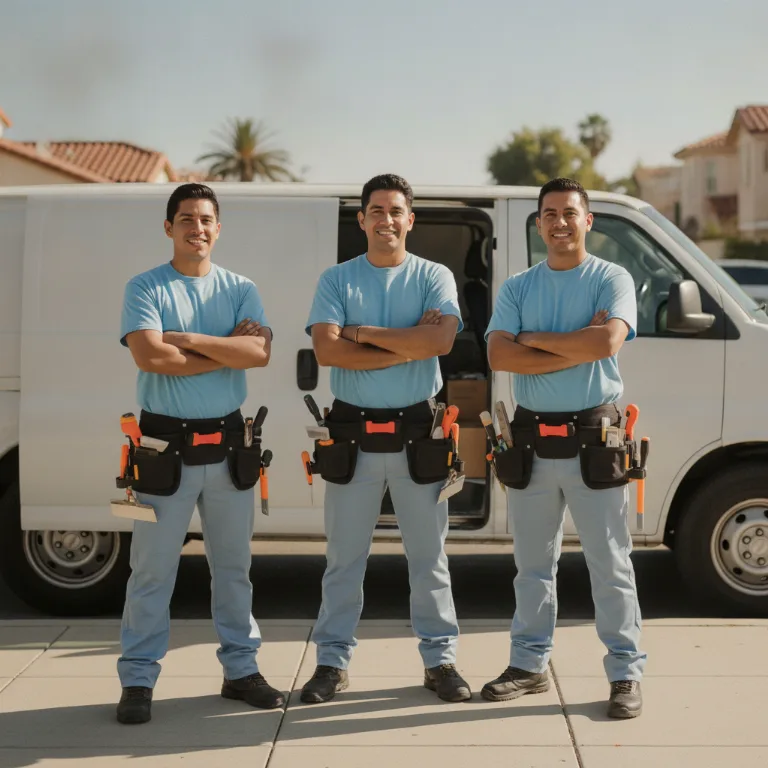 Ladrilhador equipe em Araruama